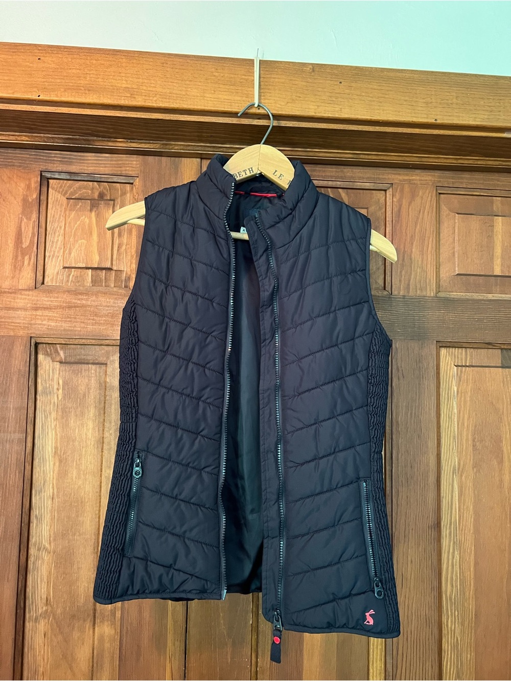 Joules Black Quilted Vest